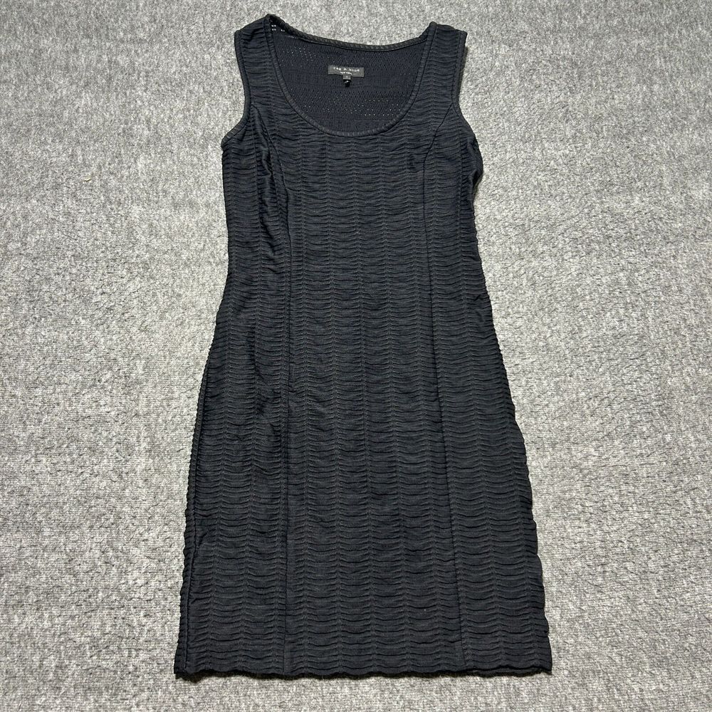 Rag & Bone Womens Sleeveless Knee Length Body Con Dress Black Size 0 Gothic